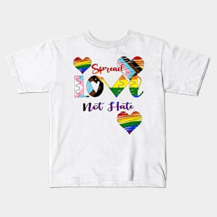 Spread Love Not Hate Kids T-Shirt